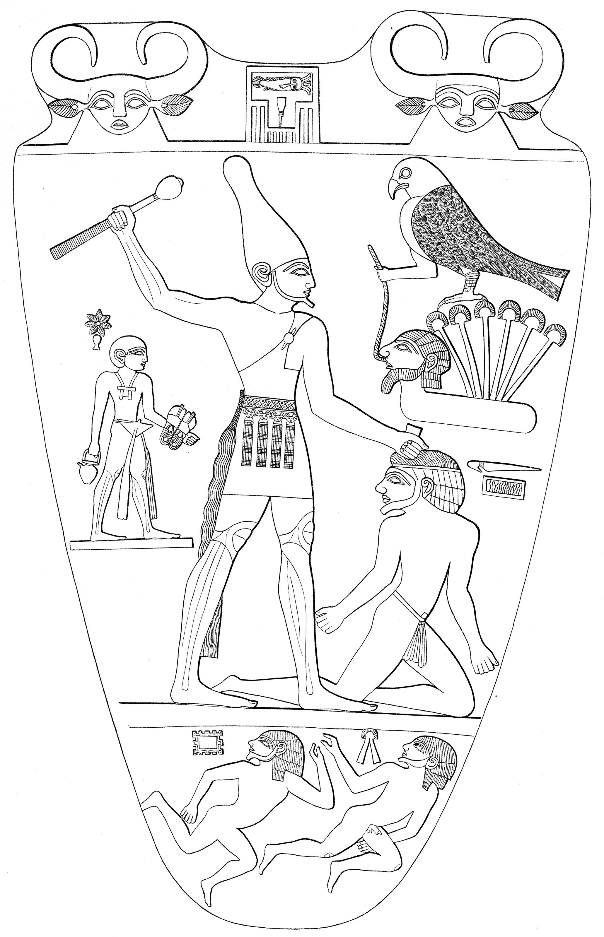 The Narmer Palette, verso